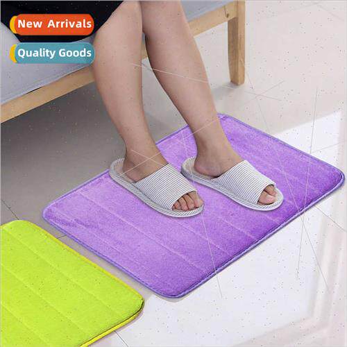 Bathroom coral velvet water-absorbent floor mats bathroom en