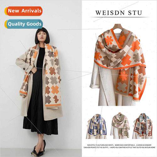 Autumn winter scarf fashion ked flowers shawl Korean  Mori s