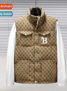 Winter down undershirt men tide fashion khaki stand-up colla