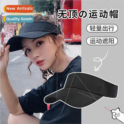 Hat female summer hundred wh Korean solid color topless bent