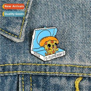 enamel denim creative drip cart badge oil collar Alloy shirt