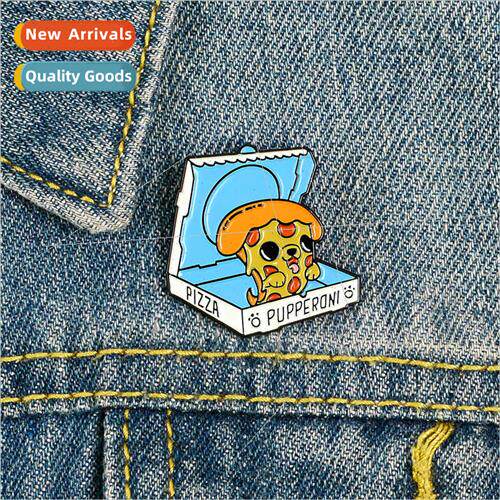 Alloy drip oil enamel denim shirt collar badge creative cart