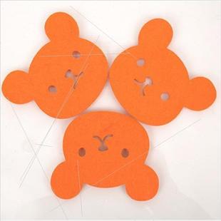 E9103 Korea Easy Bear Cute Cartoon Easy Bear Bowl Mat Felt C