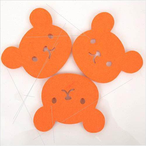 E9103 Korea Easy Bear Cute Cartoon Easy Bear Bowl Mat Felt C