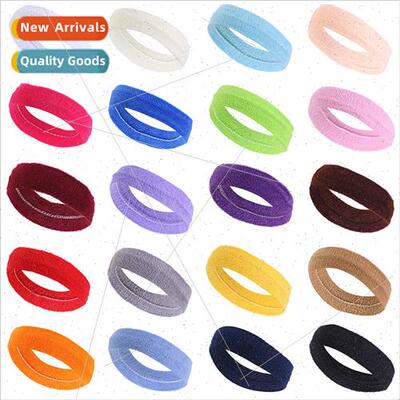Towel Fabric Sports HeadbAnti-sweatbWash HairbYoga HairbTowe