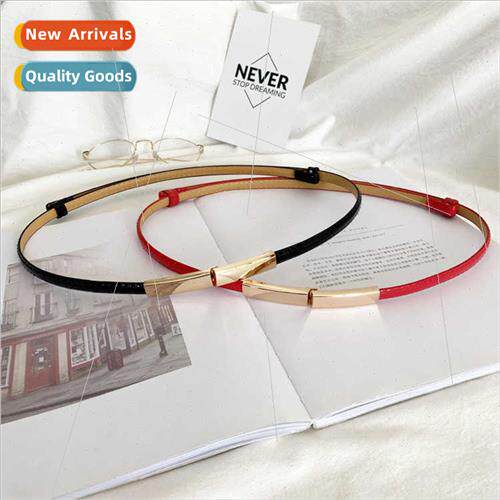 Thin belt female dress sub Korean simple fashion versatile w
