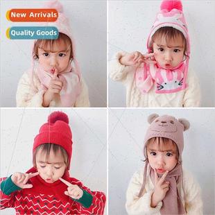 cap winter super cute girls knted warm boys hats Children