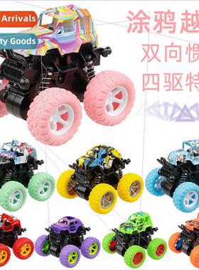 Children Toys 4WD Dirt Bike Dumper Stunt Car Model Play Toys