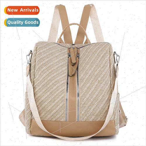 Soft Leather Shoulder Bag Female new Retro mple Travel Backp