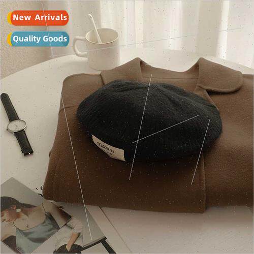 England retro beret female fall winter knted lerary painter