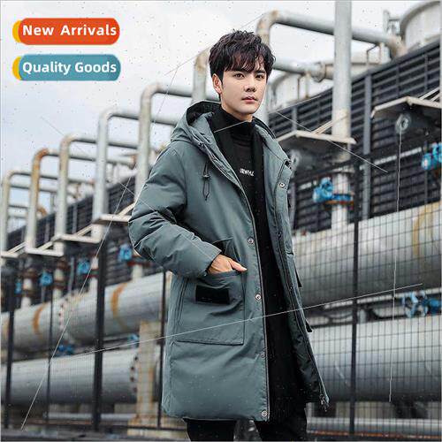 New men down jacket Korean  handsome Slim hooded warm medium