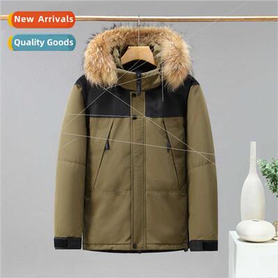 Print loug down cotton jacket men women couple  winter thick
