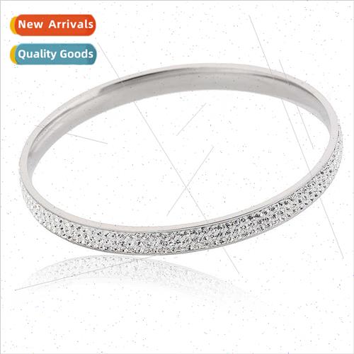 Korea fashion simple 3 rows Czech diamond 6MM bracelet brace
