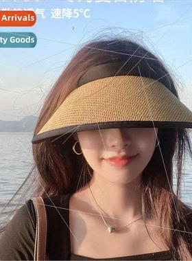 Classmates show face small straw sun hat children summer sun