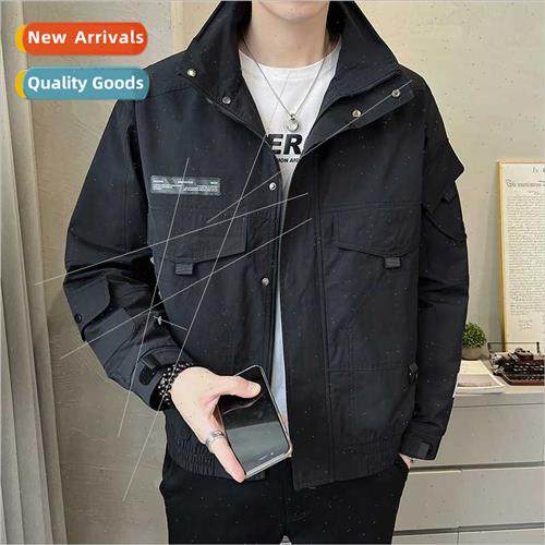 Spring Autumn Workwear jacket men 2023 new nd handsome casua