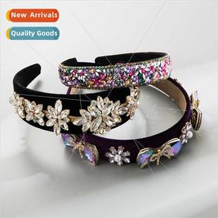 super flash glass Hair personalized Europe diamonds bands