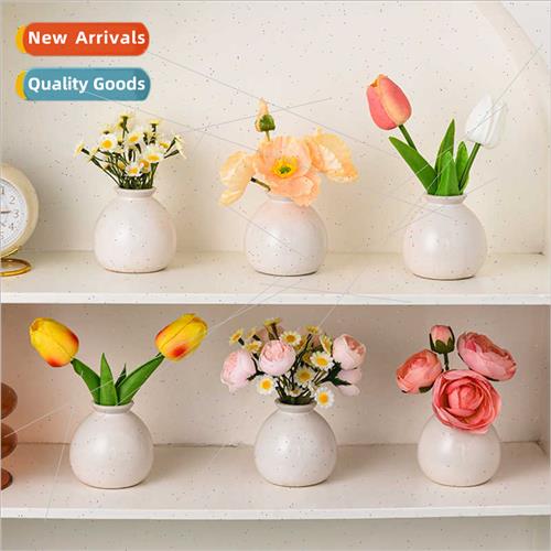 Modern simple ceramic vase mini simulation flowers living ro