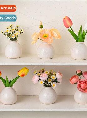 Modern simple ceramic vase mini simulation flowers living ro