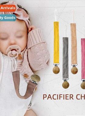 Baby soother chain baby anti-drop pacifier clip teether chai