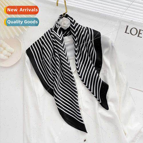 Korean  striped fall winter fashion wh retro 70cm simulation