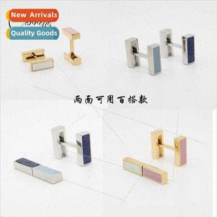 available shell French New men sides cufflinks business two