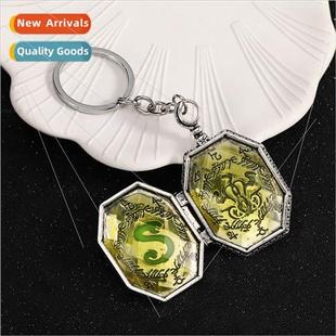 Europe film around oversized Horcrux Slytherin keychain pen