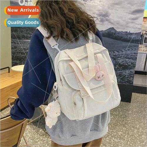 new student classroom bag shoulders backpack cute card Korea