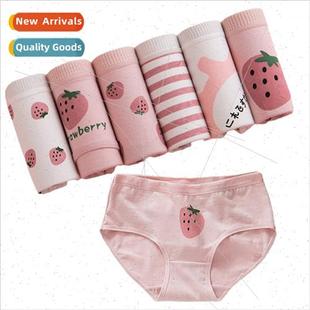 6Pcs Womens Panties Soft Cotton Women ngerie Seamless Fem