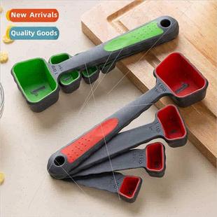 4 pcs Storage Measuring Spoon Measuring Cup Set Colorful Pla