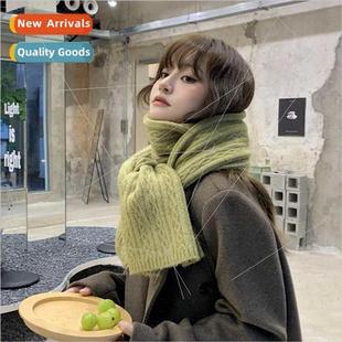 wool female scarf winter eight Korean warm 2023 thickened
