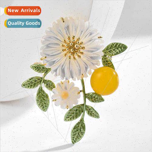 Daisy brooch high-grade new tide female ins pin elegant clot