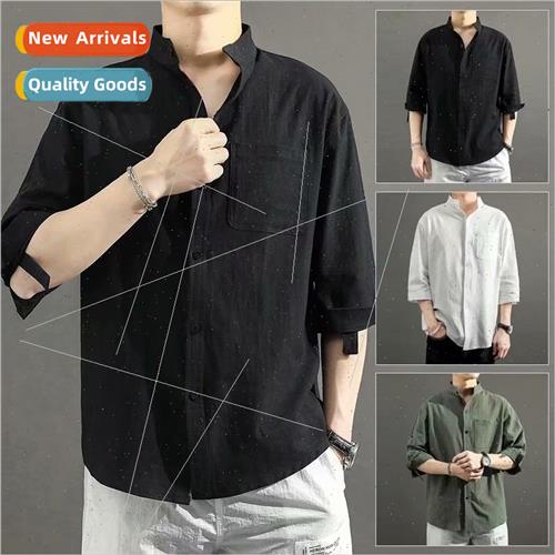 nen shirt mens short-sleeved summer new loose Korean nd casu