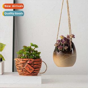 Ceramic Wall Hanging Cement Hanging Planter Hanging Plants H