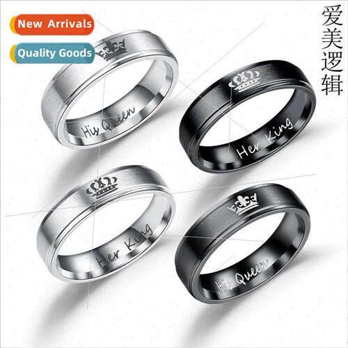 Europe Uned States personalized king queen couple ring men w