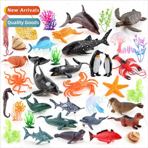 Mini dolphin water seasea seahorse octopus lobster static or