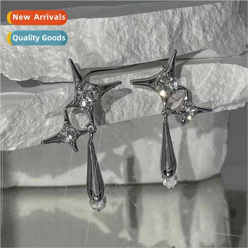 2023 cross starburst earrings cold wind niche earrings summe