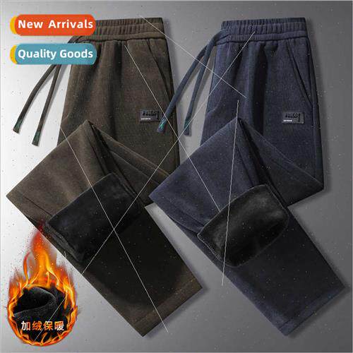 Padded pants  wrapped edge autumn winter  youth solid color