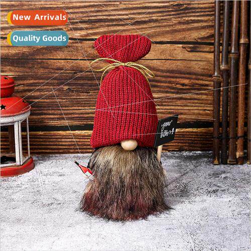 Raise sign bottle faceless doll decorations holiday red kn h