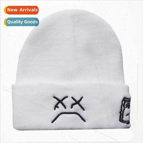 star sad expression l Peep embroidery kn cap set head cap wo