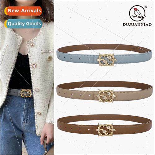 Women belt inlaid brick hundred retro belt jeans casual pant