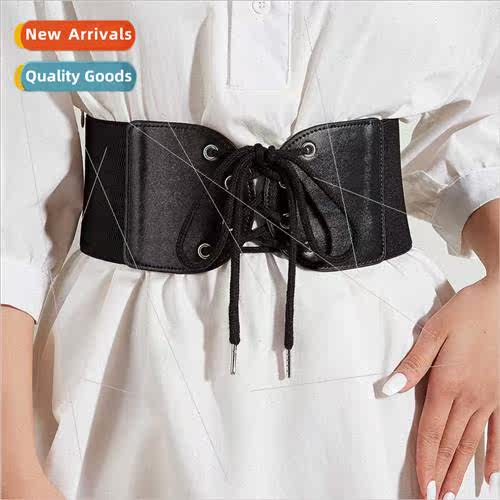 Europe tie rope belt female decorative coat dress sub belt w