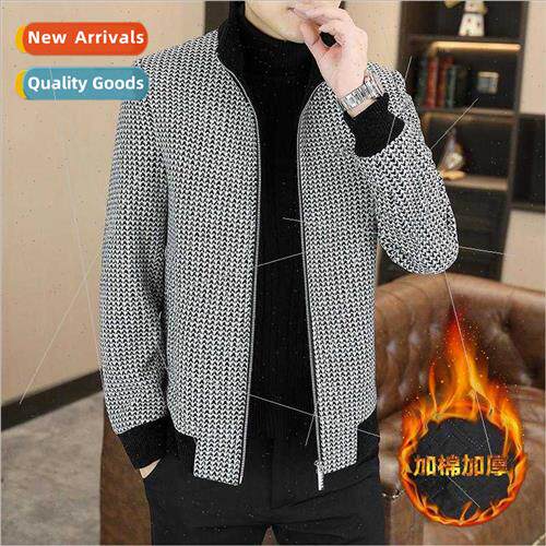 Autumn winter men jackets stand-up collar thickened casual j