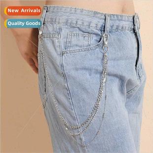 mple Europe pants chain girls young jeans decoration skirt d