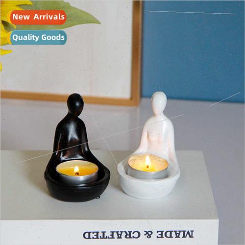 mple abstract resin candle holders zen figurines sting candl