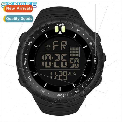 Men sports electronic watch outdoor hiking multifunction lum