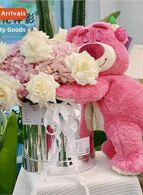 party strawberry bear bouquet diy material flowers cuddle ba