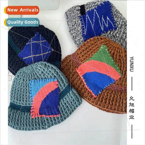 Korea ins female winter big head circumference patch cloth f