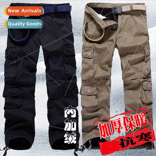 Men Pants Winter Padded Warm Work Pants Outdoor Pants Large