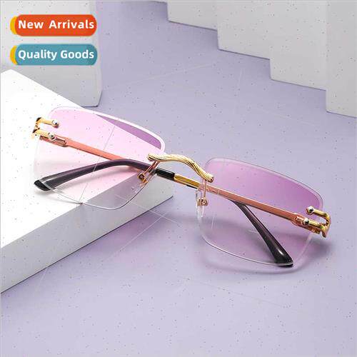 6043 fashion square cut edge spring foot sunglasses color ri