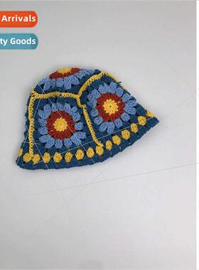 Korea ins Hyunya wind flower fisherman hat children fall win